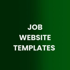 JOB WEBSITE TEMPLATES